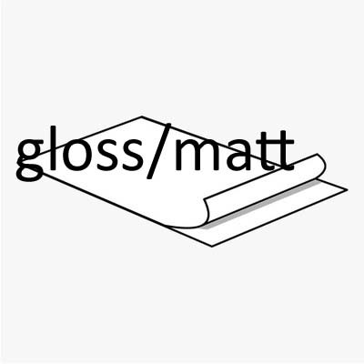Carta Adesiva Gloss Lucida - Matt Opaca - A3+
