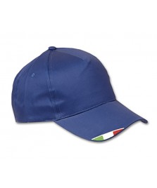 CAPPELLO GOLF CON TRICOLORE CUCITO 