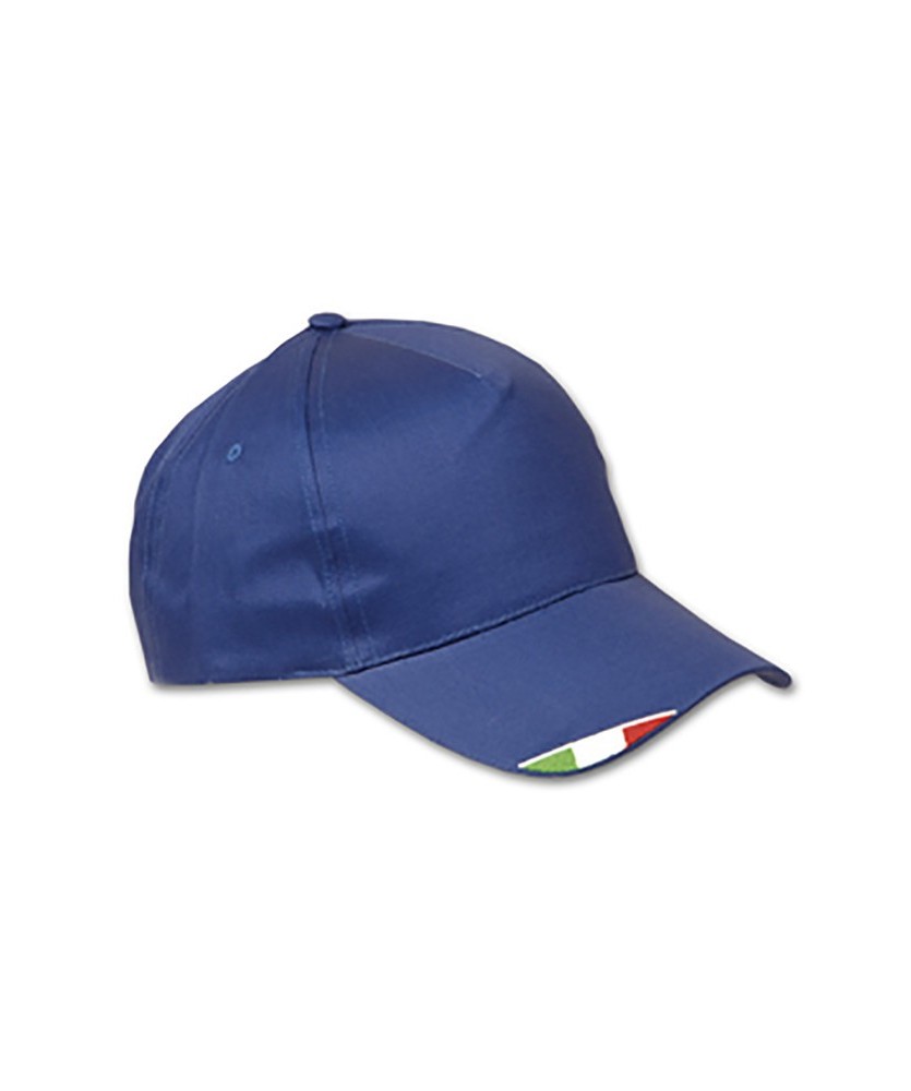 CAPPELLO GOLF CON TRICOLORE CUCITO