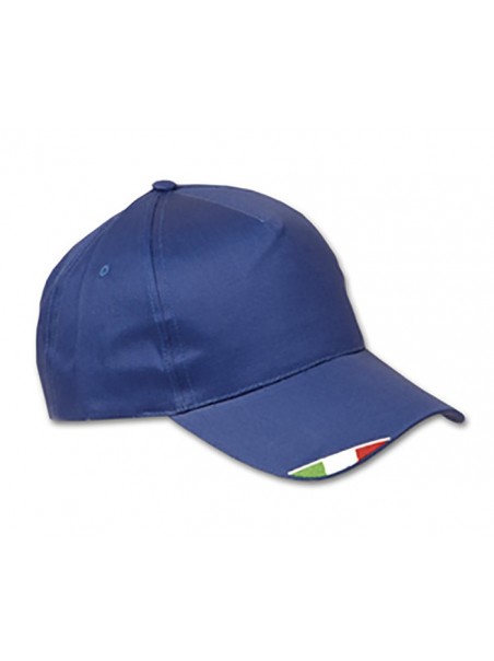 CAPPELLO GOLF CON TRICOLORE CUCITO 