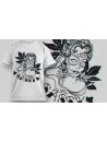 T-shirt Calavera “Sassy”: elegante e provocante, perfetta per personalizzazioni dark
