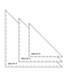 Tasca triangolare adesiva trasparente 100pz 