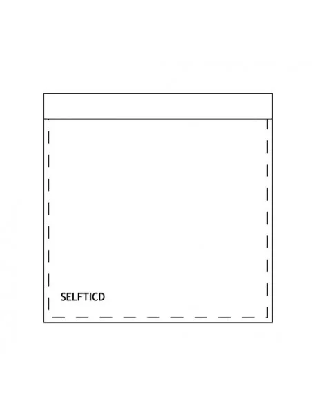 Tasca porta cd adesiva trasparente 100PZ 