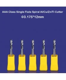 fresa 3.175 * 12mm monotagliente 