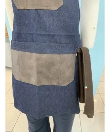 TOVAGLIOLO JEANS CON DOPPIA CUCITURA ASCIUGA BICCHIERI 42x57 CM 