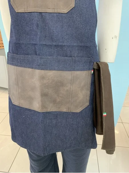 TOVAGLIOLO JEANS CON DOPPIA CUCITURA ASCIUGA BICCHIERI 42x57 CM