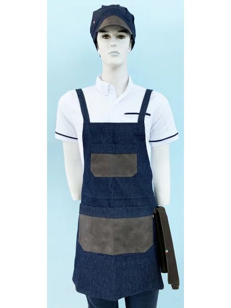 KIT COORDINATO GREMBIULE + CAPPELLO + TOVAGLIOLO VERSIONE CORTA