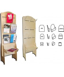 Espositore in legno porta depliant