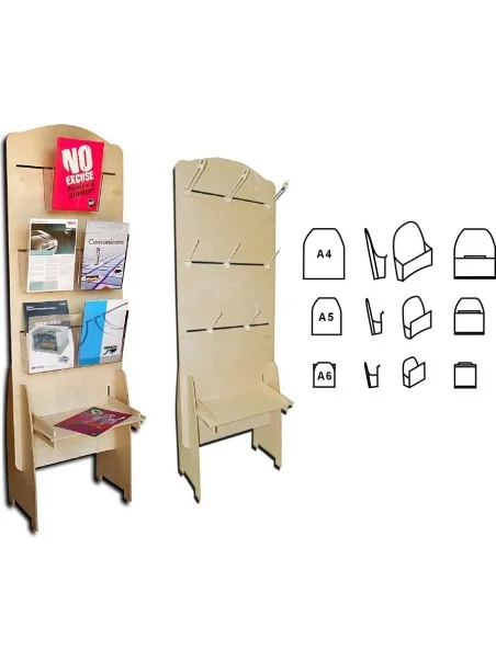 Espositore in legno porta depliant