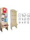 Espositore in legno porta depliant