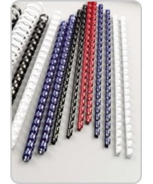 Dorsi in pvc con passo mm. 14,28 diametro mm. 14, vari colori