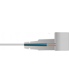 Spina di innesto alimentazione 12v con filo per Flexi neon 