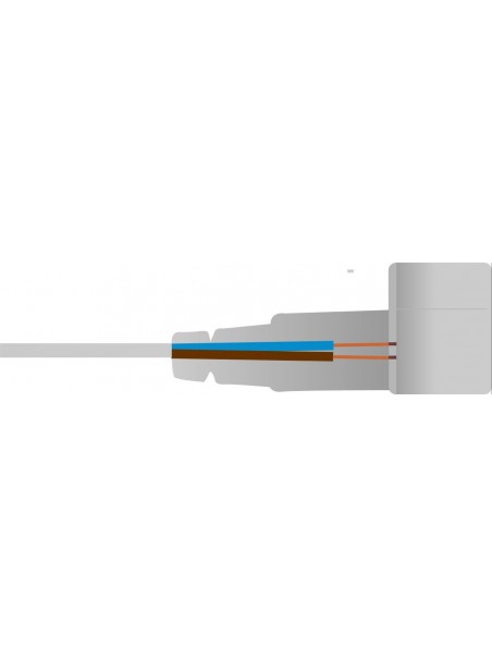 Spina di innesto alimentazione 12v con filo per Flexi neon 