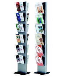 Espositore a base fissa - LxHxdia: cm 24x176x35