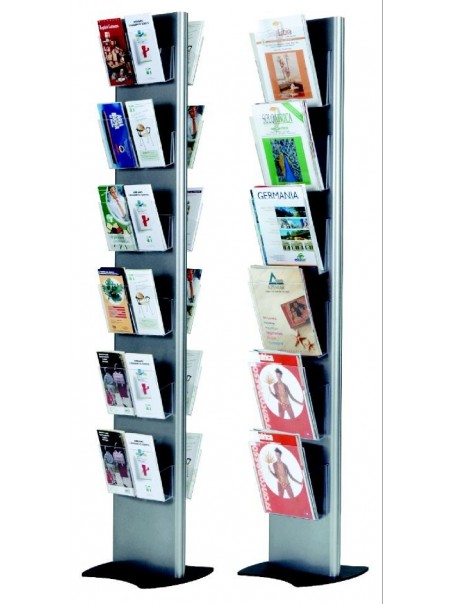 Espositore a base fissa - LxHxdia: cm 24x176x35