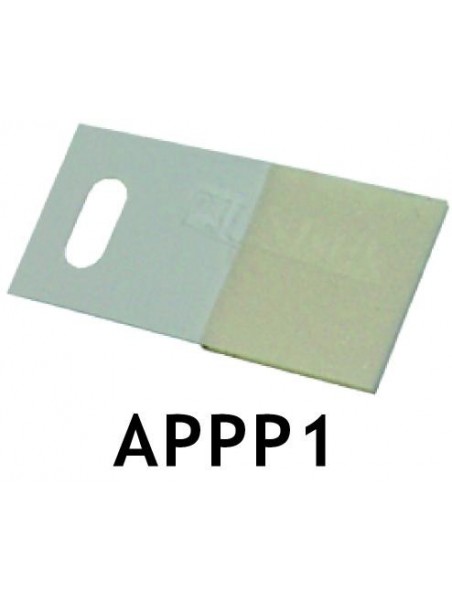Appendino adesivo per pannelli da 55 x 25 mm. - Conf. da 100 pez