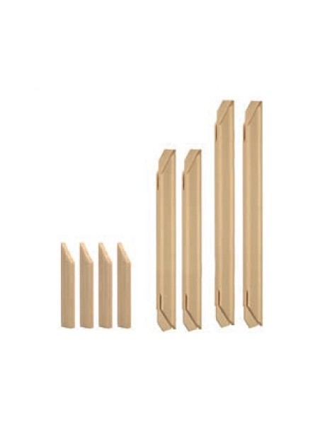 Kit Listelli per telai in legno componibili per tele pittoriche confezione  da 20 barre