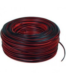 CAVO 2 X 0,35 ROSSO/NERO 100 mt BOB