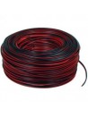CAVO 2 X 0,35 ROSSO/NERO 100 mt BOB
