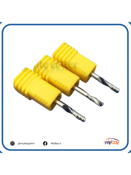 Fresa Monotagliente 3.175x8mm HQ - Elevate Prestazioni per CNC e Pantografi