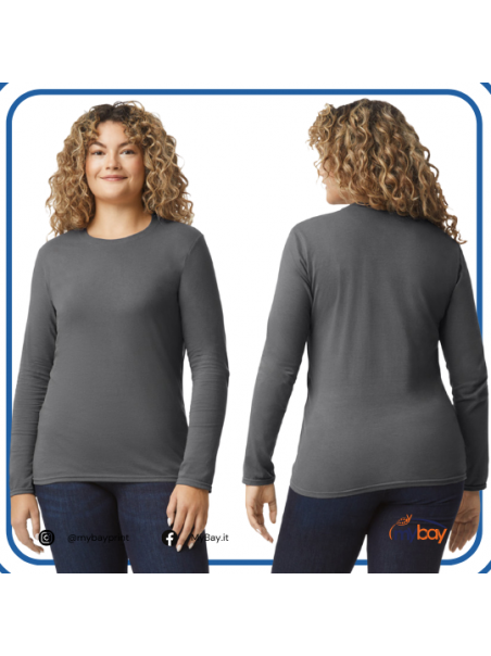 T-shirt Gildan 64400 Manica Lunga