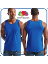 Canotta Fruit of the Loom VALUEWEIGHT ATHLETIC VEST, 100% cotone*, vista frontale, girocollo, tessitura compatta.