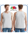 Canotta Fruit of the Loom VALUEWEIGHT ATHLETIC VEST, 100% cotone*, vista frontale, girocollo, tessitura compatta.