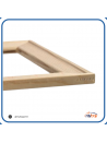 Telaio 50x70 in legno con cunei, abete o faggio, compatibile con cornici Mara