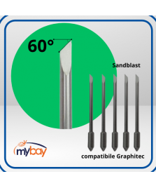 Lama compatibile Graphtec Sandblast angolo 60° - GRAPHTEC