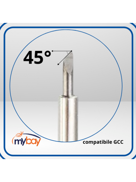 Lama compatibile GCC angolo 45° per taglio vinili e pellicole standard