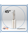 Lama compatibile GCC angolo 45° per taglio vinili e pellicole standard