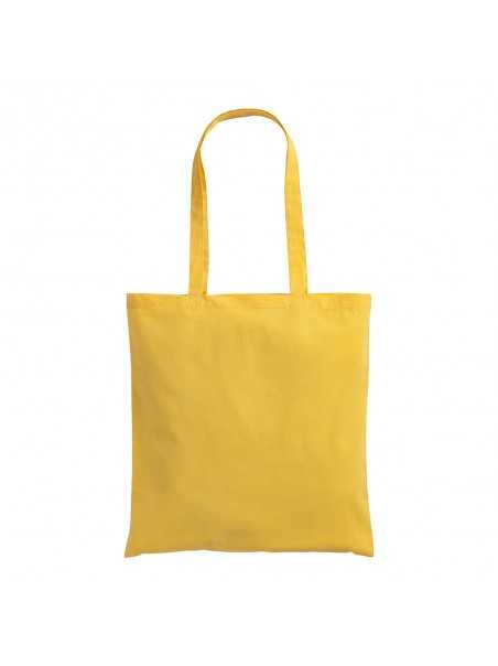 Shopper in cotone 130g con manici lunghi 38x42 cm
