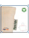 Shopper JESOLO 120 in cotone biologico 120g con manici lunghi e soffietto