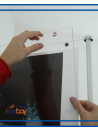 Espositore Maxilibro da parete con tasche bifacciali sfogliabili in acrilico