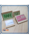 Label Wood porta etichetta in legno massiccio eco-friendly
