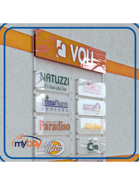 Binario in Alluminio per Targhe