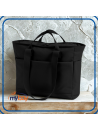 Shopper imbottita in poliestere riciclato, idrorepellente, 32 litri, doppio manico.