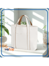 Borsa media in cotone riciclato da 9,5 litri,