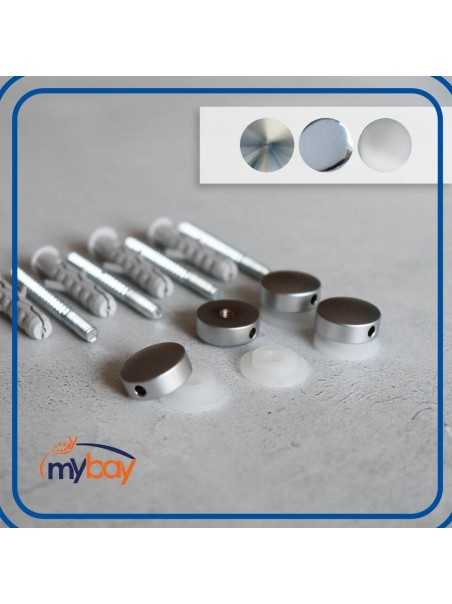 Coprivite decorativo Fisso Nano in acciaio inox per montaggio frontale a parete