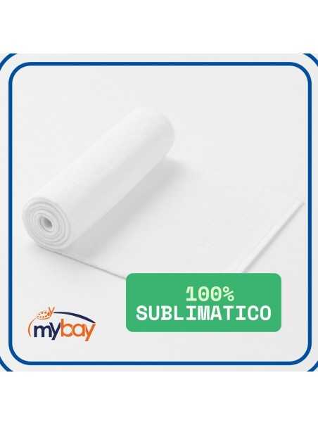 Asciugamano bianco 100x50 cm per sublimazione in cotone e poliestere