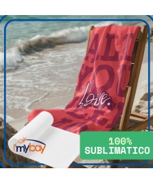 Telo mare sublimazione 80x160 cm cotone/poliestere 400gr
