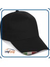 CAPPELLO GOLF CON TRICOLORE CUCITO