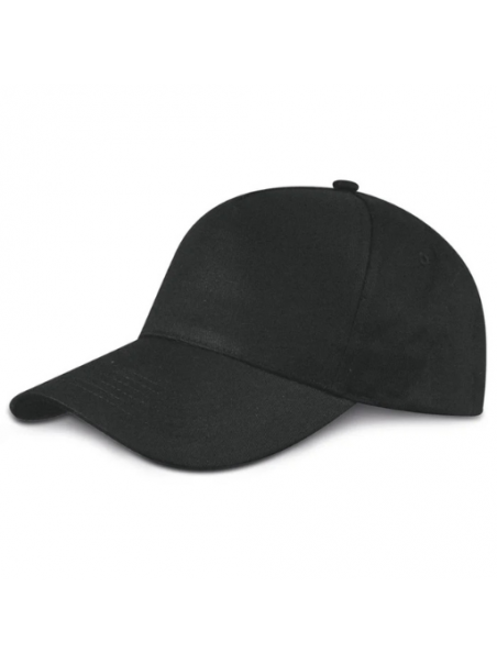 Cappellino golf unisex adulto 5 pannelli – Cotone regolabile - Colore Nero