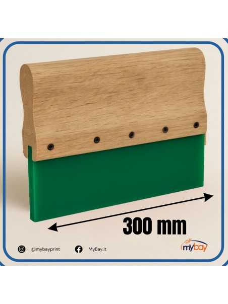 Racla serigrafica in legno 30 cm – Lama in poliuretano
