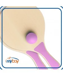 Racchettoni da spiaggia Ø24x38,5 cm con pallina