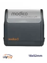 Timbro Modico 3 preinchiostrato 18x52 mm – Alta definizione 600 dpi
