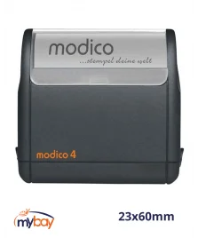 Timbro Modico 4 preinchiostrato 23x60 mm