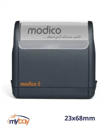 Timbro Modico 5 preinchiostrato 28x68 mm