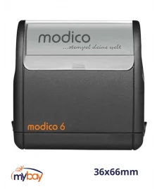 Timbro Modico 6 preinchiostrato 36x66 mm