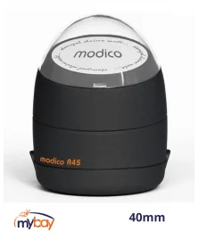 Timbro Modico R45 preinchiostrato tondo nero diametro 40 mm